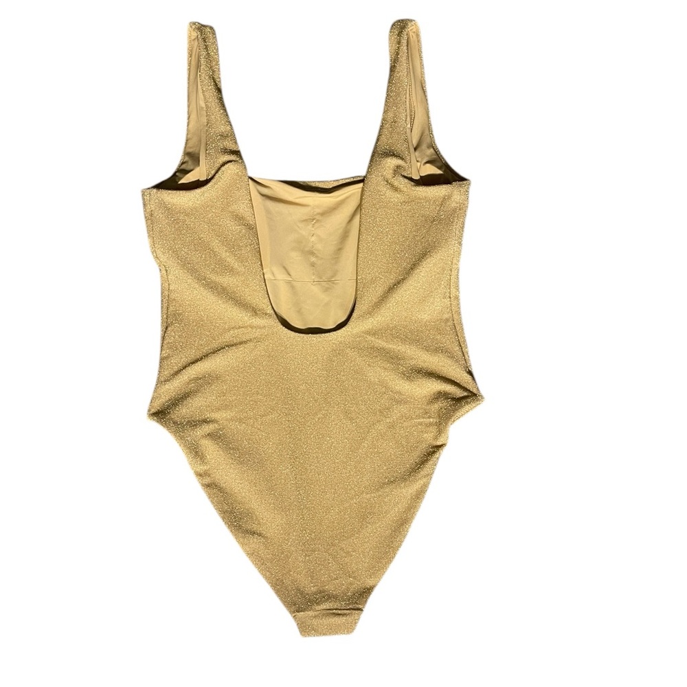 Gold Shimmer One-Piece Swimsuit NewWithTags - Picture 2 of 3